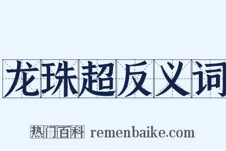 龙珠超反义词是什么意思的图片